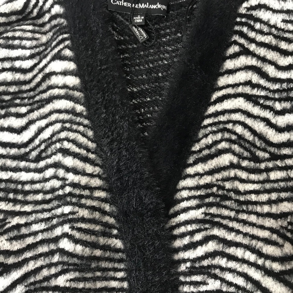 NWT Catherine Malandrino Zebra Open Front Cardiga… - image 5